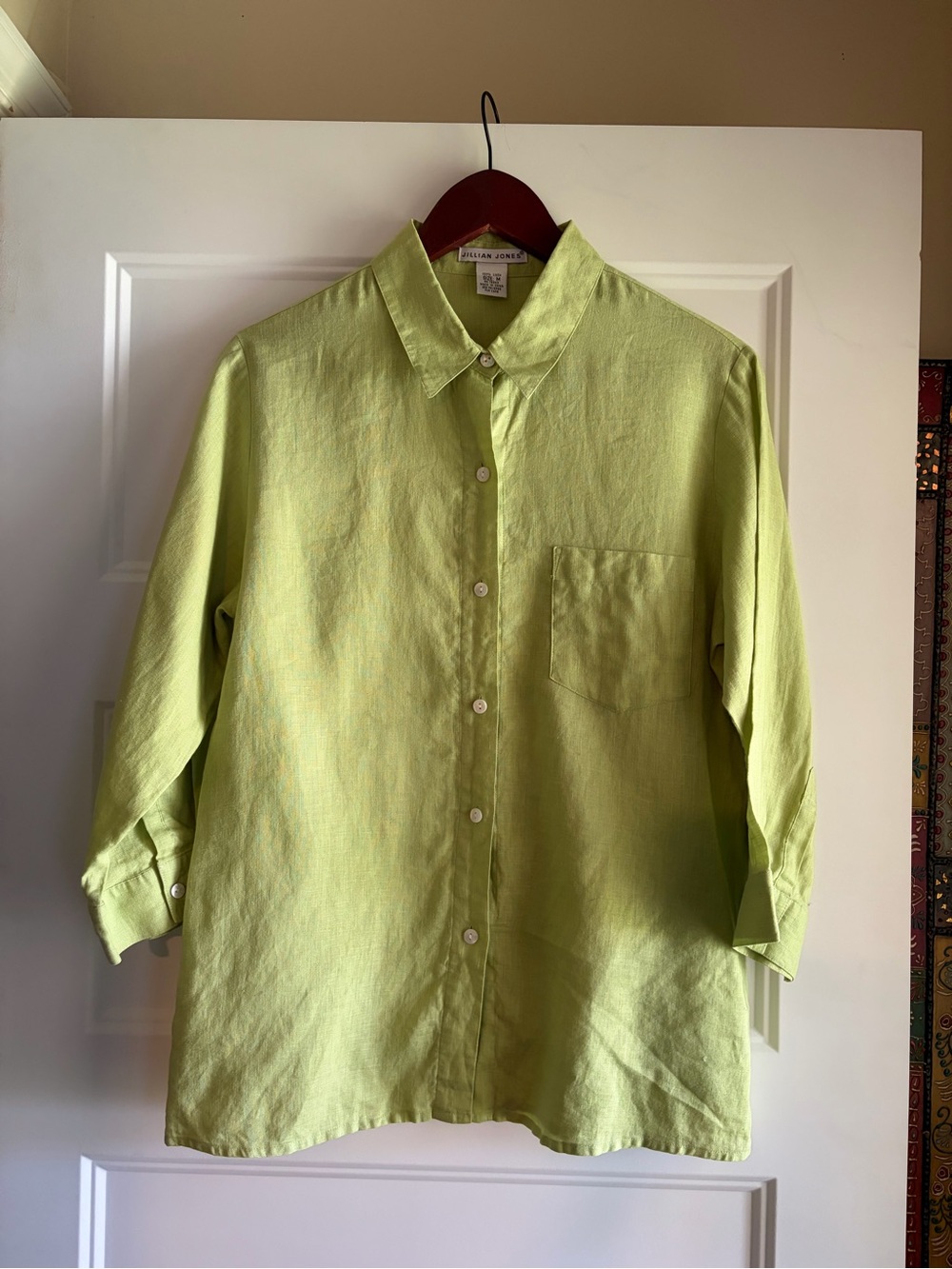 Jillian Jones Women’s Lime Green Button-Up Shirt